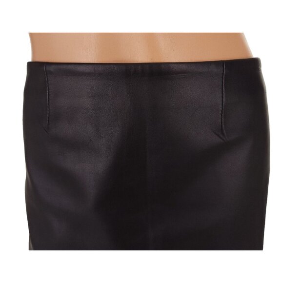 Mackage Collection Leather Mini Skirt Size M Womens Black - Picture 2 of 6